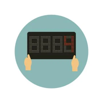 Soccer Player Substitution Stock Illustration