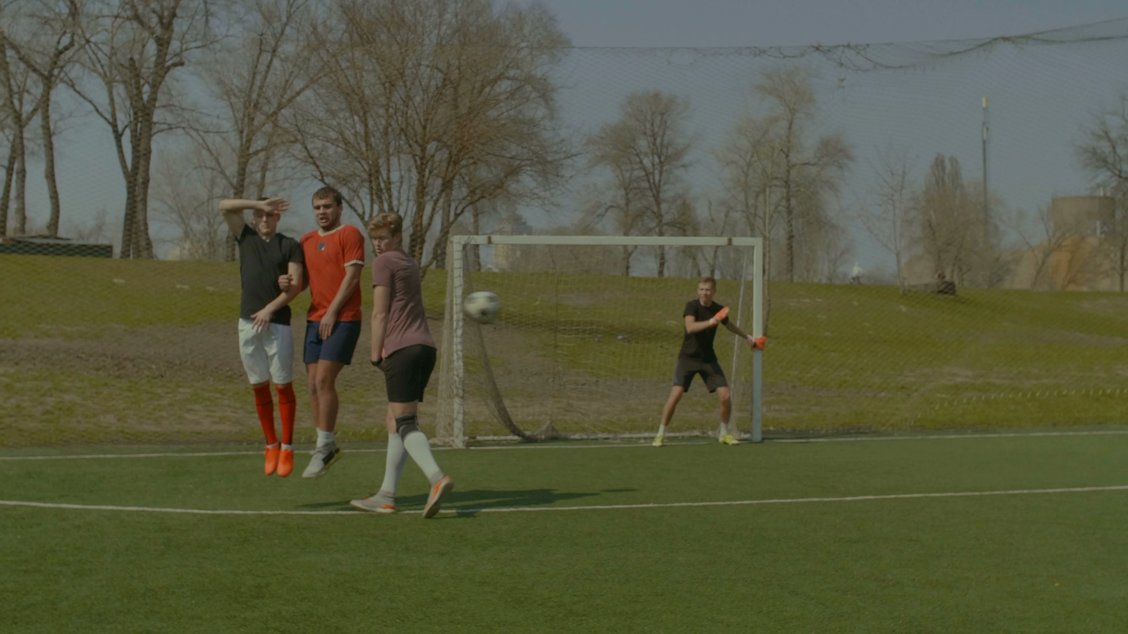 Soccer Player Taking Direct Free Kick Du Stock Video Pond5
