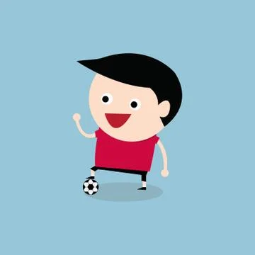 Soccer player, vector Illustrazione stock