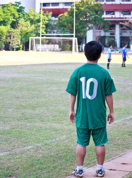 Soccer player wait for the match2 스톡 사진