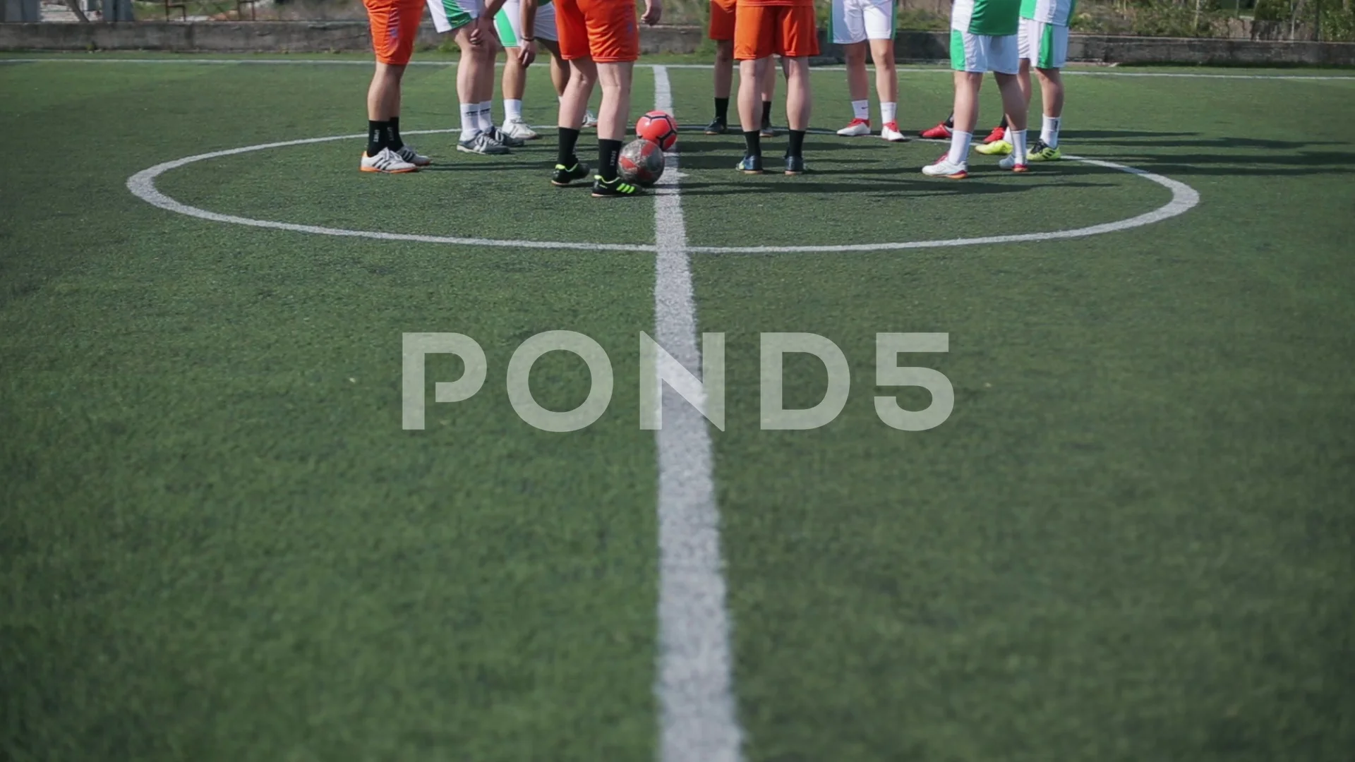 Soccer Players On The Canter Of Field S Stock Video Pond5