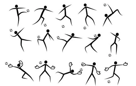 Soccer players vector Stock Illustration