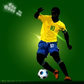 Soccer playmaker Stock Illustration