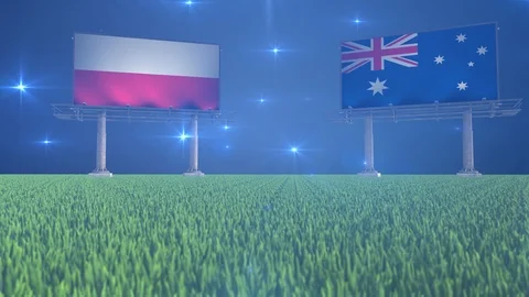 Soccer Poland versus Australia Stock Footage 91851453
