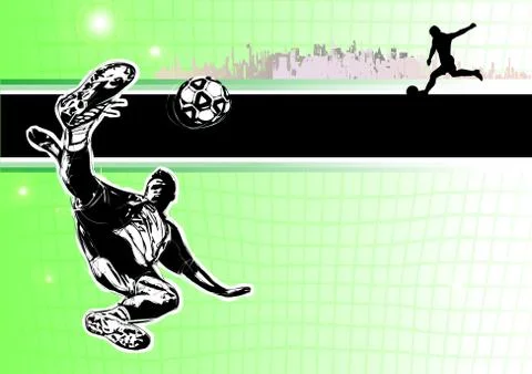 Soccer poster Stock Illustration