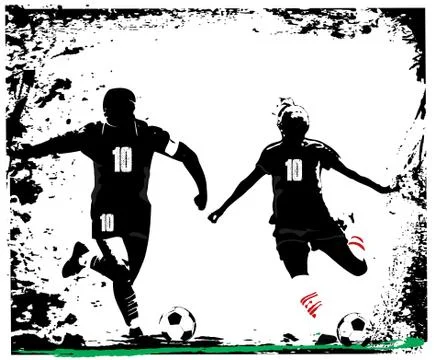 Soccer poster Stock Illustration