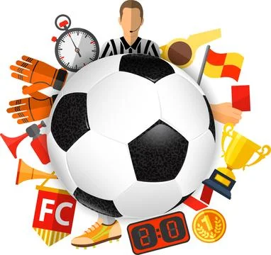 Soccer Poster Stock Illustration