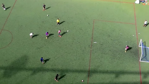 Soccer Practice At Murry Bergtraum Softball Field Stock Footage 229909310