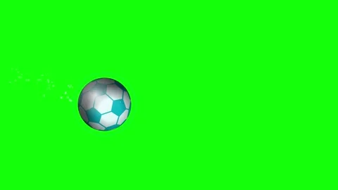Soccer Professional with Ball - Chroma Key Green Screen Footage Video stock 336958898