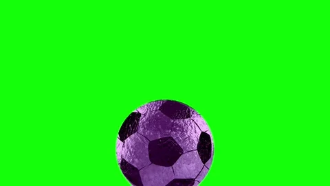 Soccer Professional with Ball - Chroma Key Green Screen Footage Video stock 337470670