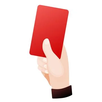 Soccer red card Stock Illustration
