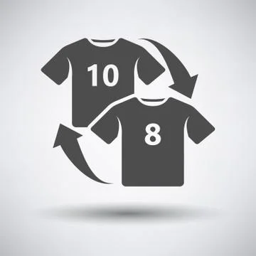 Soccer replace icon Stock Illustration