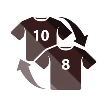 Soccer replace icon Stock Illustration