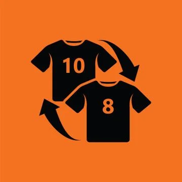 Soccer replace icon Stock Illustration