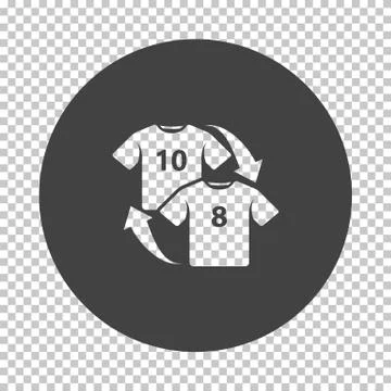 Soccer replace icon Stock Illustration