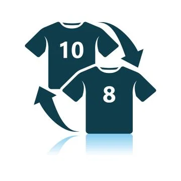 Soccer Replace Icon Stock Illustration