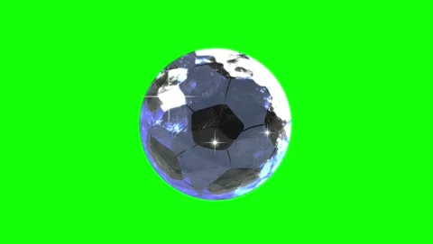 Soccer Rotating on Chroma Key for Compositing Stock Footage 337052156
