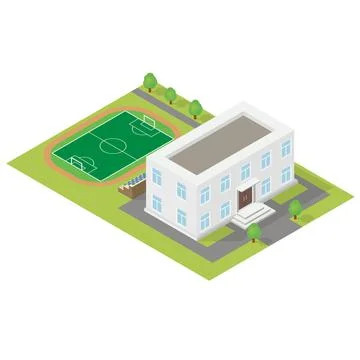 Soccer school icon isometric vector. Soccer sport Ilustración de archivo