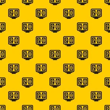 Soccer scoreboard pattern vector Illustrazione stock