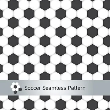 Soccer Seamless Pattern Stock Illustration