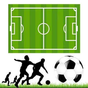 Soccer set Stock Illustration