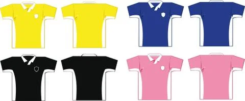 Soccer shirts Stock Illustration