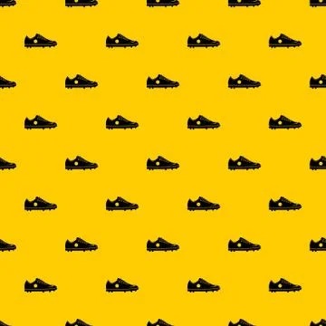 Soccer shoe pattern vector Illustrazione stock