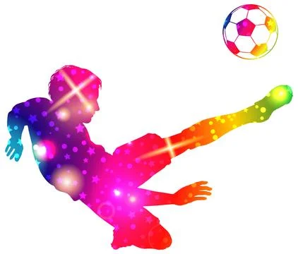 Soccer Silhouette Stock Illustration