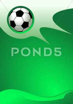 Soccer sport background, illustration Stock Illustration