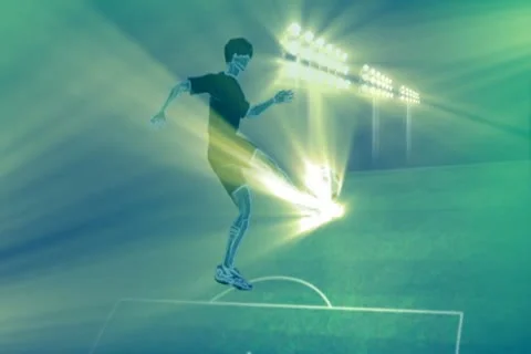 Soccer Stadium Background No Ball Widescreen Stock Footage 10873596