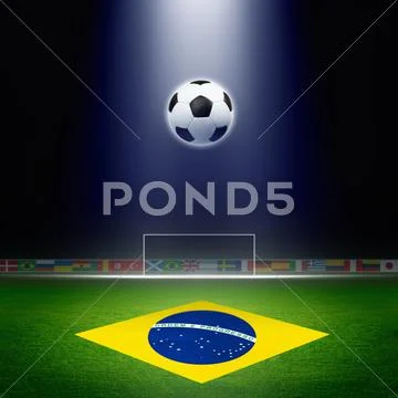Soccer stadium Stock Illustration