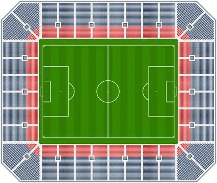Soccer stadium Ilustración de archivo