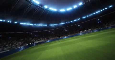 Soccer Stadium Opening Ceremony Stock Footage 337156863