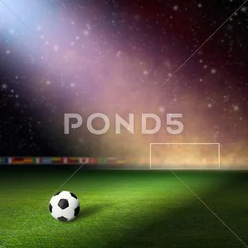 Soccer staduim Stock Illustration