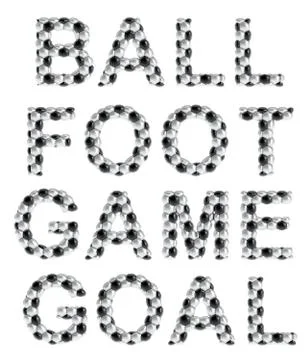 Soccer style words Stock Illustration