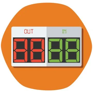 Soccer Substitute Board Stock Illustration