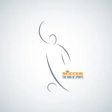 Soccer symbol design background Stock Illustration