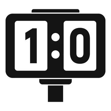 Soccer table score icon, simple style Stock Illustration