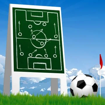 Soccer tactic Stock Illustration