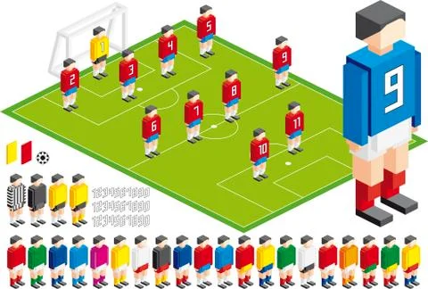 Soccer tactical Kit Stock Illustration
