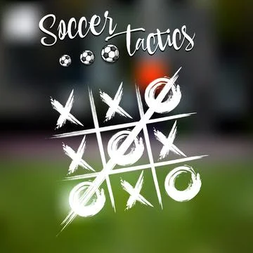 Soccer tactics sketch Stock Illustration