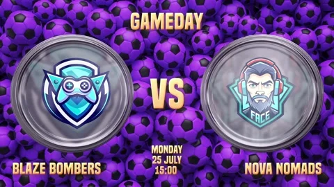 Soccer Team Versus Screens Stock After Effects