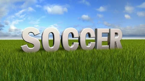 Soccer text animation Video stock 12268750