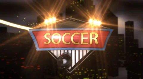 Soccer Text Animation Stock Footage 66113121