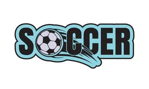 Soccer text effect creative design Stock Illustration