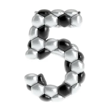 Soccer texture letter Stock Illustration