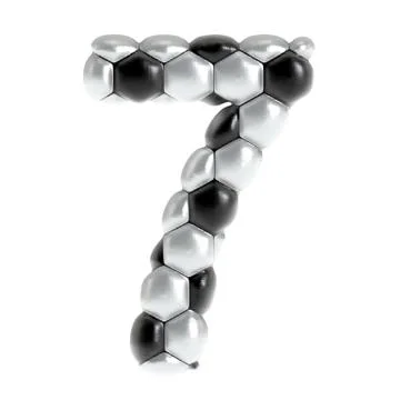 Soccer texture letter Stock Illustration