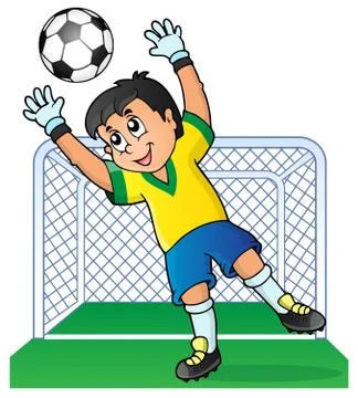 Soccer theme image - illustration. Stock Illustration
