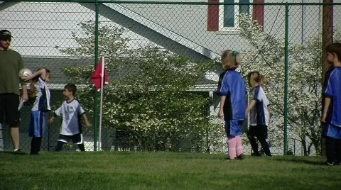 Soccer throw in (HD) c Stock Footage 702477