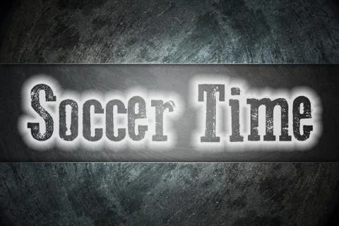 Soccer time concept Stock Illustration